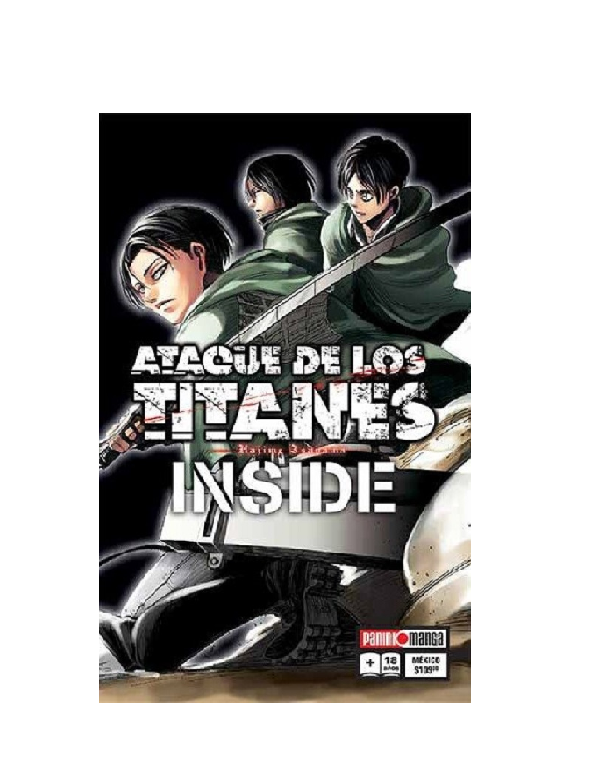 Ataque de los titanes/Shingeki No Kyojin Guía Inside Manga Original ...