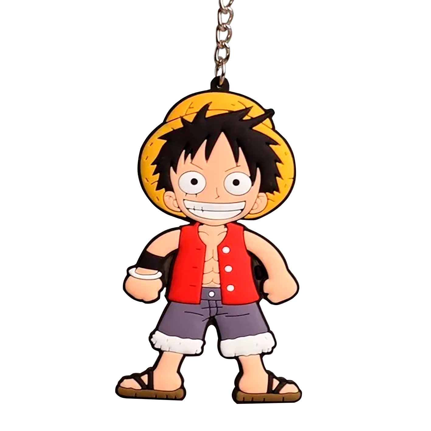 Llavero De Goma De Monkey D. Luffy – One Piece, Colgante Anime Resistente Y Versátil, Regalo Ideal Para Fans