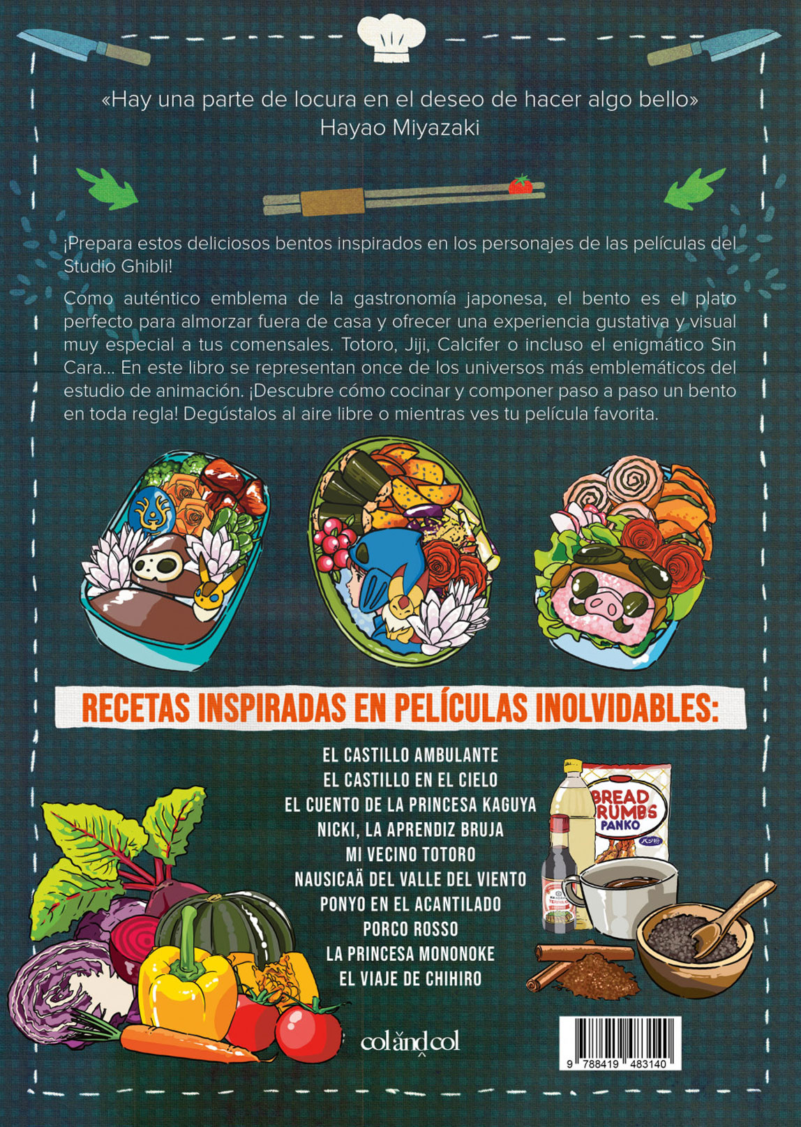 Los Bentos De Las Peliculas Del Studio Ghibli Libro Español Col&Col Ediciones - Imagen 2
