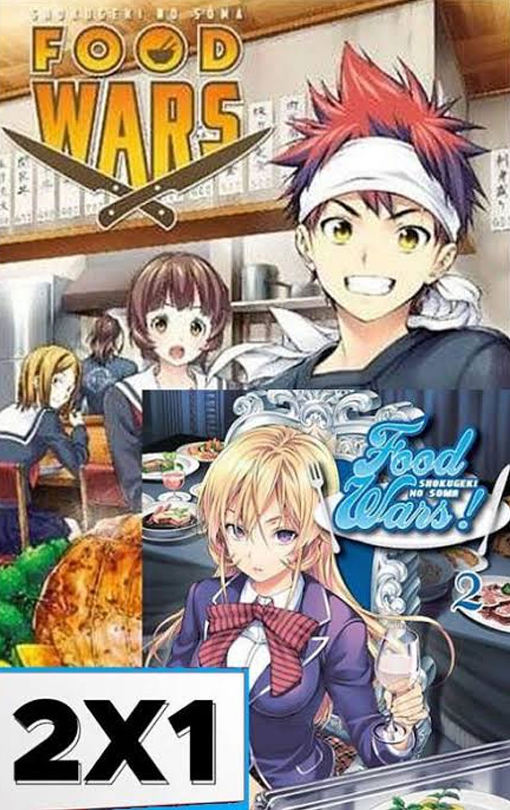 Food Wars Tomo 01 Y 02 Manga Español Panini
